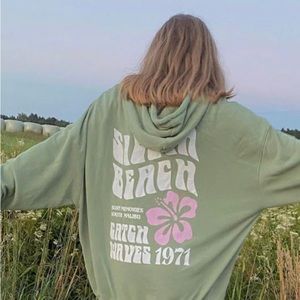 The Wildflower Shop Siesta Beach Floral Hoodie